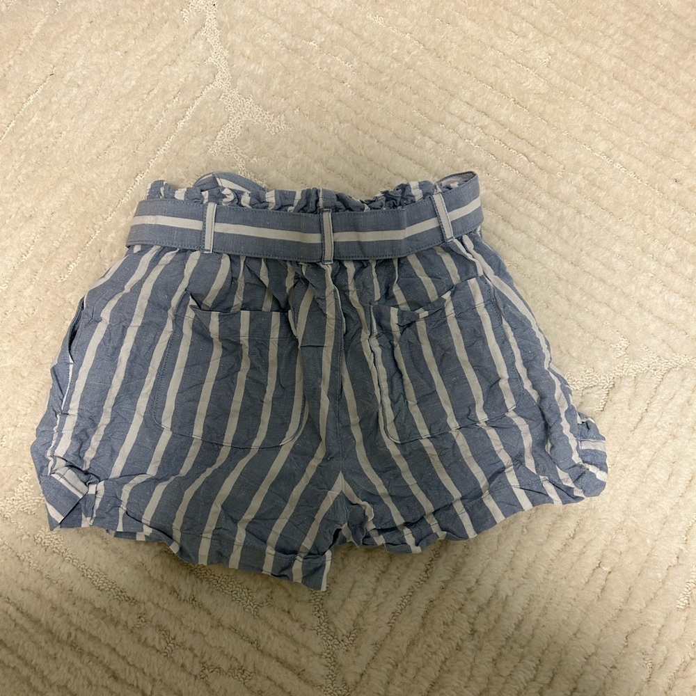 LOFT Blue and White Striped Women Shorts - Picture 4 of 5